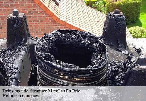 Débistrage de cheminée marolles-en-brie-94440 Hoffmann ramonage